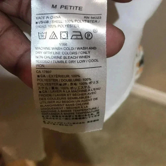 Banana Republic Twist Neck Halter Styling Midi Silk Look Fit and Flare Dress-MP - Picture 11 of 11